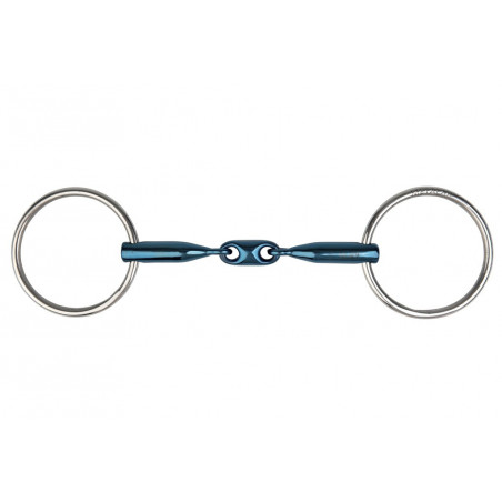 Gebiss 2 Ringe Metalab Eco Blue doppelt gebrochen