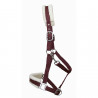 Synthetisches Schafhalfter T de T - Bordeaux / natur