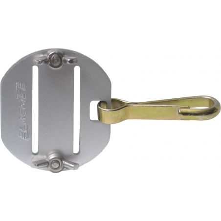 Ende des Bandes mit Karabinerhaken Lacmé