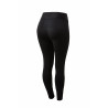 Damen-Winterreitleggings Horze Active mit Silikon-Vollbesatz - Schwarz