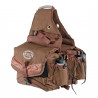 Gepolsterte hintere Satteltasche mit 2 Taschen Pool's - Dunkelbraun