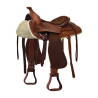 Sattel Prime Lakota mit Wildledersitz - Braun