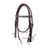 Western-Zaumzeug Lakota Silver Wire mit Zügeln - Braun