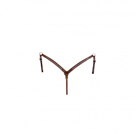 Western-Brustgeschirr Lakota Silver Wire