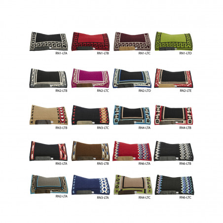 Western-Satteldecke Pool's Star-pro aus Wolle 38 x 34 cm