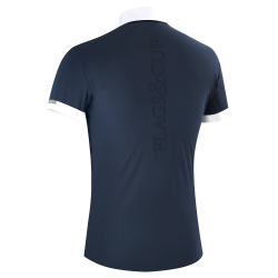 Wettkampf-Poloshirt Flags & Cup Herren Wako Kurzarm Wettkampf-Poloshirt Flags & Cup Herren Wako Kurzarm