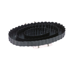Étrille ovale zinguée noir Kerbl Étrille ovale zinguée noir Kerbl