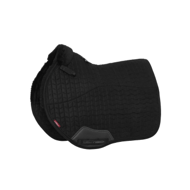 LeMieux stoßdämpfende Satteldecke Merino+ gefüttert Wildleder EuroJump Square