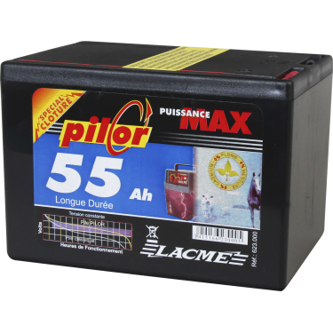 Pilor 9V - 55 Ah Batterie Lacmé
