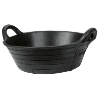 Mangeoire en caoutchouc Kerbl noire