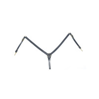 Collier de chasse "Y" en Cuir Supreme Noir