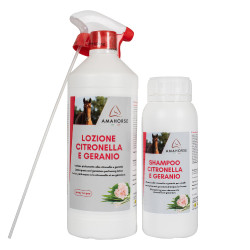 Kit Lotion Zitronengras & Geranie 1L + Shampoo Zitronengras 500ml Umbria Equitazione Kit Lotion Zitronengras & Geranie 1L + Shampoo Zitronengras 500ml Umbria Equitazione