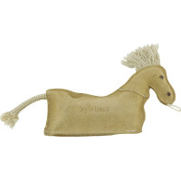 Cheval en cuir Diego & Louna pour chien Naturel