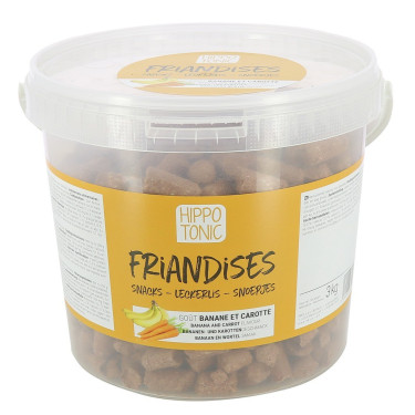 Hippo-Tonic Bonbons für Pferde mit Bananen- und Karottengeschmack Hippo-Tonic Bonbons für Pferde mit Bananen- und Karottengeschmack