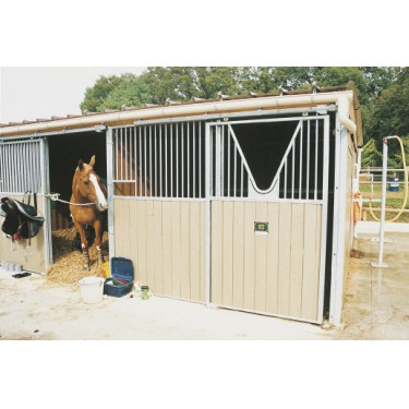 Standard-Boxenfront mit Gitter / Holz La Gée Standard-Boxenfront mit Gitter / Holz La Gée