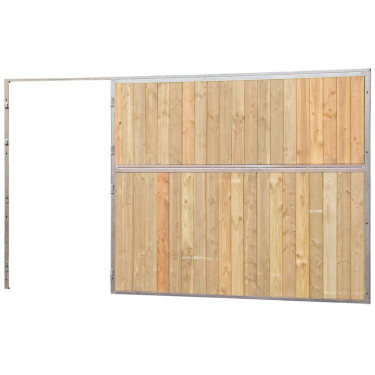Vollholz-Boxenfront 3,5 m (ohne Tür) La Gée