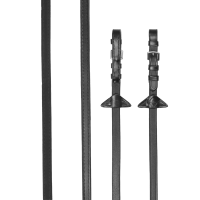 Gummizügel / Leder LeMieux Schwarz / Silber Gummizügel / Leder LeMieux Schwarz / Silber