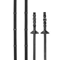 Continental-Gummizügel LeMieux Schwarz / Silber