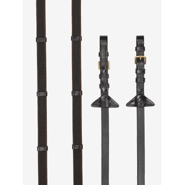 Continental-Gummizügel LeMieux Braun / Messing