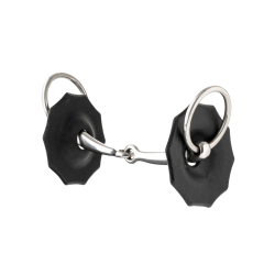 Profilierte Gummi-Gebissscheiben LeMieux Schwarz