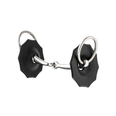 Profilierte Gummi-Gebissscheiben LeMieux Schwarz