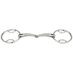 Gebiss 2 Ringe Sprenger Satinox doppelt gebrochen