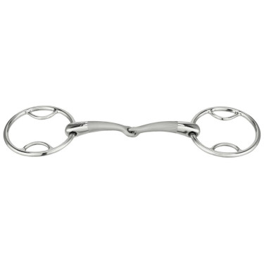 Gebiss 2 Ringe Sprenger Satinox doppelt gebrochen