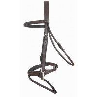 Trensenzaum Easy Gebiss T de T Dunkles Havanna Braun