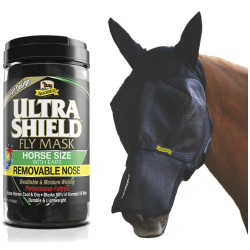Fliegenmaske mit Ohren und Nasenschutz Absorbine Ultrashield Fliegenmaske mit Ohren und Nasenschutz Absorbine Ultrashield