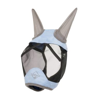 Fliegenmaske LeMieux Visor-Tek Ohren Nebel Blau