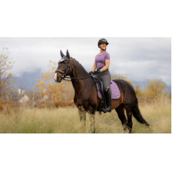 LeMieux Earth Dressur Schabracke Distel Lila