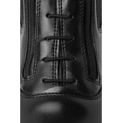 Horze Stiefel Leder Horze Kingston doppelte Reißverschlüsse Damen Schwarz