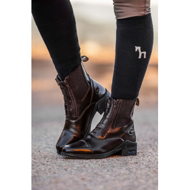 Horze Stiefel Leder Horze Kingston doppelte Reißverschlüsse Damen Horze Stiefel Leder Horze Kingston doppelte Reißverschlüsse Damen