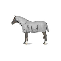 Fliegendecke Horze Paso Fino mit Halsteil und UV-Schutz Titangrau Fliegendecke Horze Paso Fino mit Halsteil und UV-Schutz Titangrau