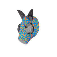 Masque anti-mouches Horze élastique à enfiler Orange carotte