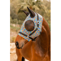 Elastische Fliegenmaske zum Überziehen von Horze Bananengelb