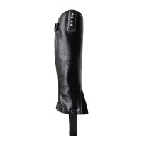 Mini-Chaps Horze Portland Kinder mit Riemen Schwarz