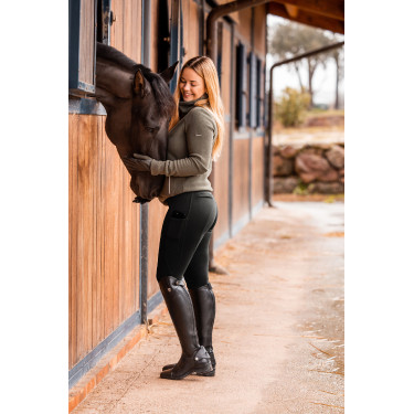 Vollbesatz-Grip-Reithose für alle Jahreszeiten Horze Mira Schwarz