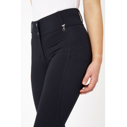 Vollbesatz-Grip-Reithose für alle Jahreszeiten Horze Mira Dunkelmarine Blau