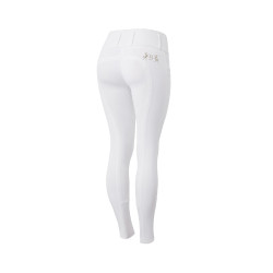 Reithose Vollbesatz Meghan B Vertigo High Waist Damen Weiß Wei&szlig;