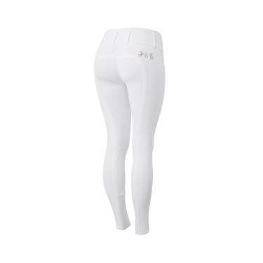 Reithose Vollbesatz Meghan B Vertigo High Waist Damen Weiß Wei&szlig;