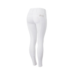 Reithose Vollbesatz Meghan B Vertigo High Waist Damen Weiß Wei&szlig;