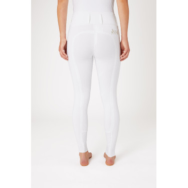 Reithose Vollbesatz Meghan B Vertigo High Waist Damen Weiß Wei&szlig;
