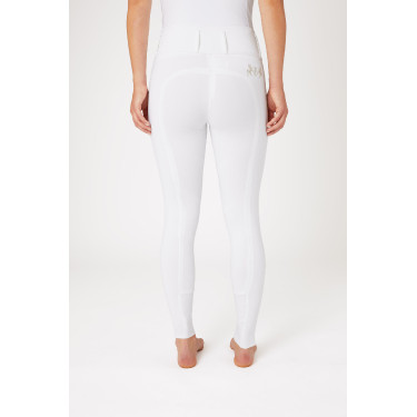 Reithose Vollbesatz Meghan B Vertigo High Waist Damen Weiß Wei&szlig;