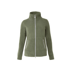 Reitjacke Fleece Horze Ellie Damen Skarabäusgrün Grün Reitjacke Fleece Horze Ellie Damen Skarabäusgrün Grün