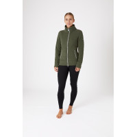 Reitjacke Fleece Horze Ellie Damen Skarabäusgrün Grün Reitjacke Fleece Horze Ellie Damen Skarabäusgrün Grün