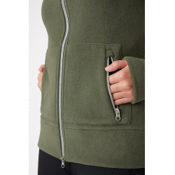 Reitjacke Fleece Horze Ellie Damen Skarabäusgrün Grün Reitjacke Fleece Horze Ellie Damen Skarabäusgrün Grün