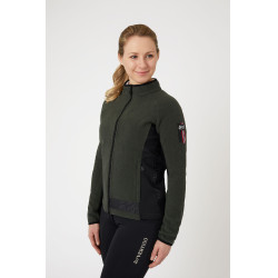 Reitjacke Fleece Stretch B Vertigo Cleo Damen Efeugrün Gr&uuml;n