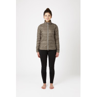 Damen-Daunenjacke Horze Natalie mit abnehmbaren Ärmeln Morchelbraun Damen-Daunenjacke Horze Natalie mit abnehmbaren Ärmeln Morchelbraun