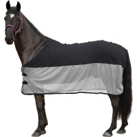 Chemise séchante sweat / filet Canter Noir / argent Chemise séchante sweat / filet Canter Noir / argent